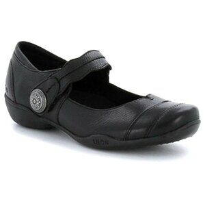 Taos Applause Mary Jane Leather Shoes Preppy Academia Comfy in Black 9